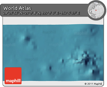 Satellite 3D Map of the Area around 24° 52' 30" N, 155° 37' 30" E
