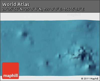 Satellite 3D Map of the Area around 24° 52' 30" N, 155° 37' 30" E