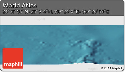 Satellite Panoramic Map of the Area around 24° 52' 30" N, 159° 52' 30" E