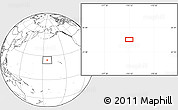 Blank Location Map of the area around 24° 52' 30" N, 174° 10' 30" W