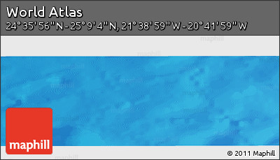 Shaded Relief Panoramic Map of the Area around 24° 52' 30" N, 21° 10' 29" W