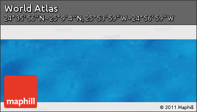 Physical Panoramic Map of the Area around 24° 52' 30" N, 25° 25' 29" W
