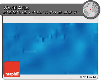 Physical 3D Map of the Area around 24° 52' 30" N, 27° 7' 30" W