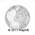 Outline Map of the Area around 24° 52' 30" N, 2° 37' 30" E, rectangular outline