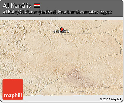 Satellite Panoramic Map of Al Kanā'is
