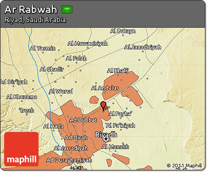Physical Map of Ar Rabwah