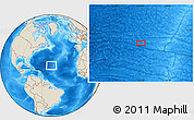 Shaded Relief Location Map of the area around 24° 52' 30" N, 49° 13' 30" W