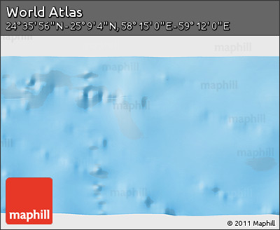 Physical 3D Map of the Area around 24° 52' 30" N, 58° 43' 30" E
