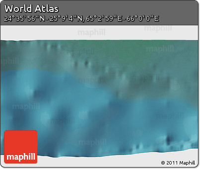 Satellite 3D Map of the Area around 24° 52' 30" N, 65° 31' 30" E