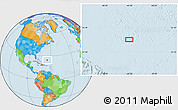 Political Location Map of the area around 24° 52' 30" N, 65° 22' 30" W