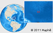 Shaded Relief Location Map of the area around 24° 52' 30" N, 65° 22' 30" W