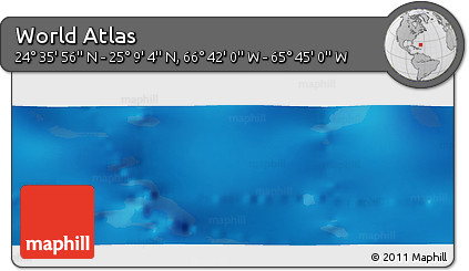 Physical Panoramic Map of the Area around 24° 52' 30" N, 66° 13' 29" W
