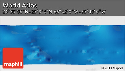 Physical Panoramic Map of the Area around 24° 52' 30" N, 66° 13' 29" W