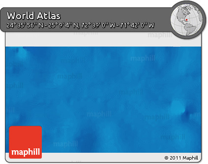 Shaded Relief 3D Map of the Area around 24° 52' 30" N, 72° 10' 30" W