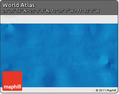 Shaded Relief 3D Map of the Area around 24° 52' 30" N, 72° 10' 30" W