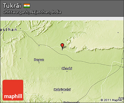 Physical 3D Map of Tukrāi