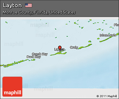 Physical Panoramic Map of Layton