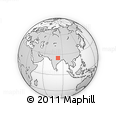 Outline Map of the Area around 24° 52' 30" N, 82° 31' 30" E, rectangular outline