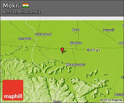 Physical 3D Map of Mokri