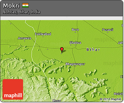 Physical 3D Map of Mokri