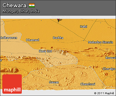 Political Panoramic Map of Chewara