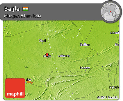 Physical 3D Map of Baijla