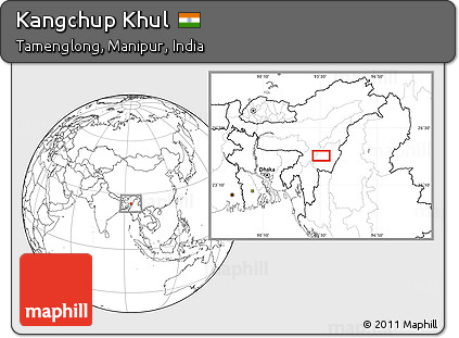 Blank Location Map of Kangchup Khul