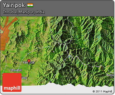 Satellite 3D Map of Yairipok