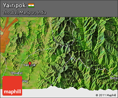 Satellite 3D Map of Yairipok