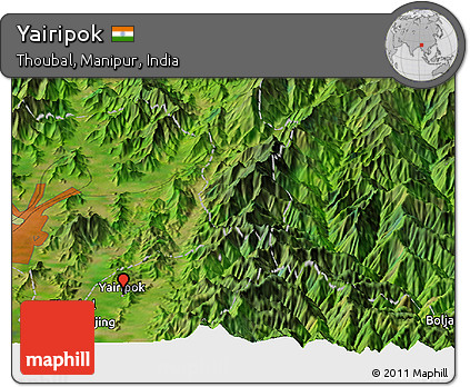 Satellite Panoramic Map of Yairipok