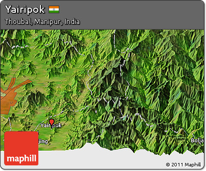 Satellite Panoramic Map of Yairipok