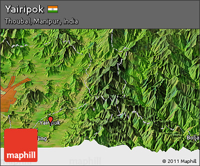 Satellite Panoramic Map of Yairipok