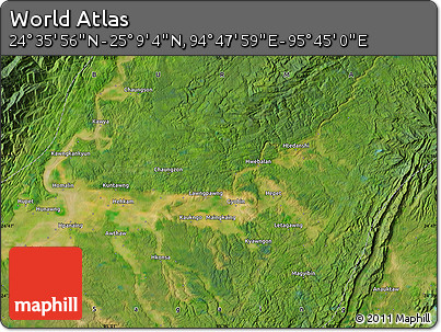 Satellite Map of the Area around 24° 52' 30" N, 95° 16' 30" E