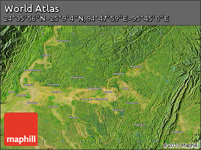 Satellite Map of the Area around 24° 52' 30" N, 95° 16' 30" E