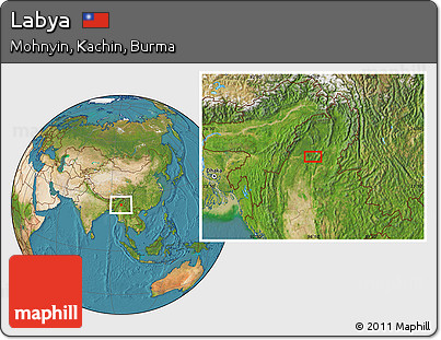 Satellite Location Map of Labya