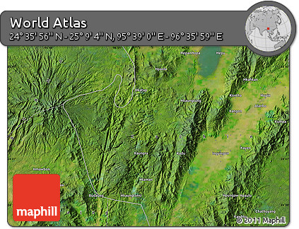 Satellite Map of the Area around 24° 52' 30" N, 96° 7' 30" E