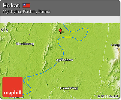 Physical 3D Map of Hokat