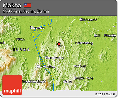 Physical 3D Map of Makha