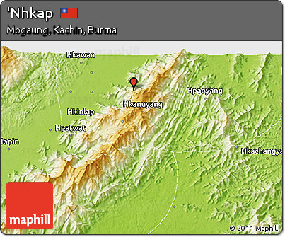 Physical 3D Map of 'Nhkap