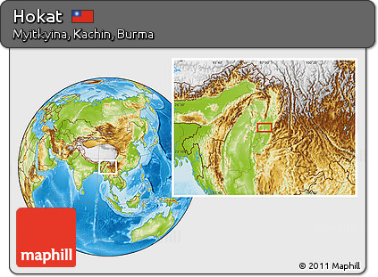 Physical Location Map of Hokat
