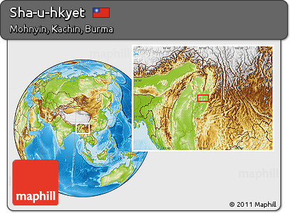 Physical Location Map of Sha-u-hkyet