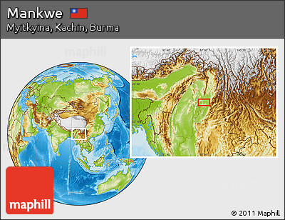 Physical Location Map of Mankwe
