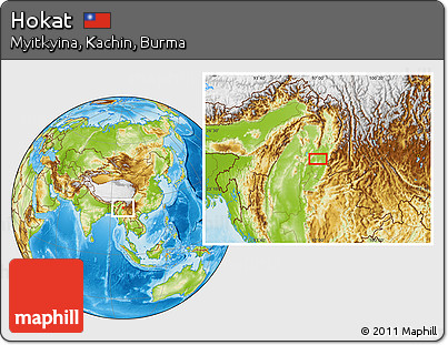 Physical Location Map of Hokat