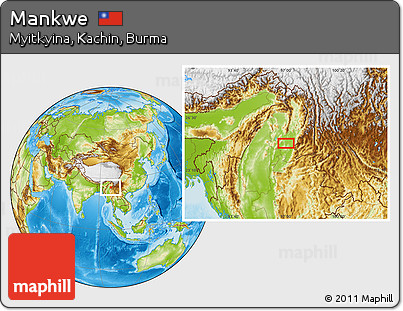 Physical Location Map of Mankwe