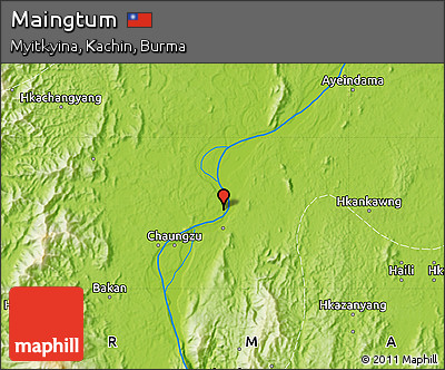 Physical Map of Maingtum