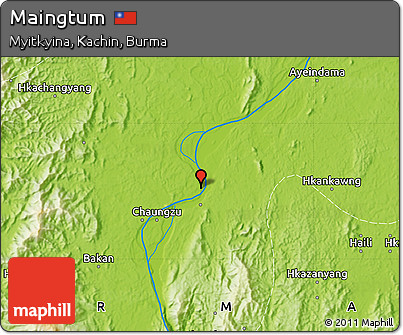 Physical Map of Maingtum