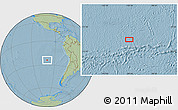 Savanna Style Location Map of the area around 24° 2' 59" S, 100° 13' 29" W, hill shading