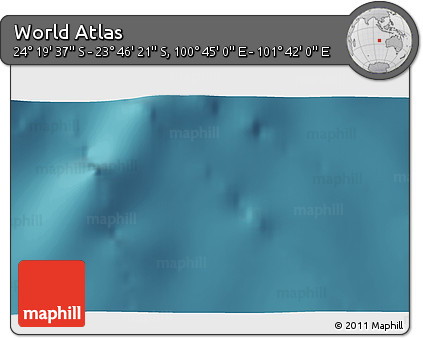 Satellite 3D Map of the Area around 24° 2' 59" S, 101° 13' 29" E