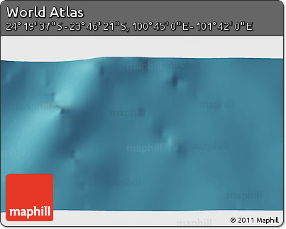 Satellite 3D Map of the Area around 24° 2' 59" S, 101° 13' 29" E