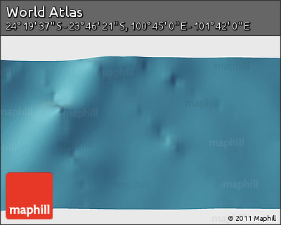 Satellite 3D Map of the Area around 24° 2' 59" S, 101° 13' 29" E